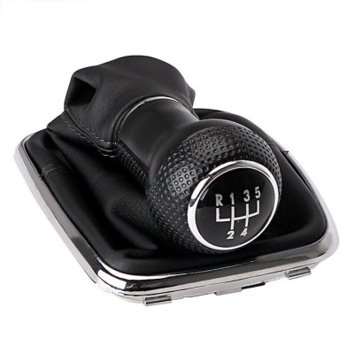 Nuca schimbator viteze + manson compatibil Volkswagen Bora MK4 1998-2004 1J0 711 113 - 5 23mm Negru foto