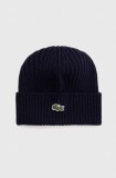Lacoste căciulă de l&acirc;nă culoarea bleumarin, de l&acirc;nă