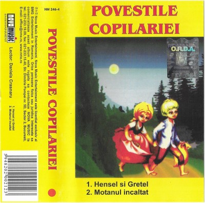 Casetă audio Daniela Crăsnaru &amp;lrm;&amp;ndash; Poveștile Copilăriei, originală foto