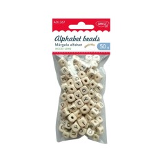 Margele alfabet de lemn - Accesorii craft Daco
