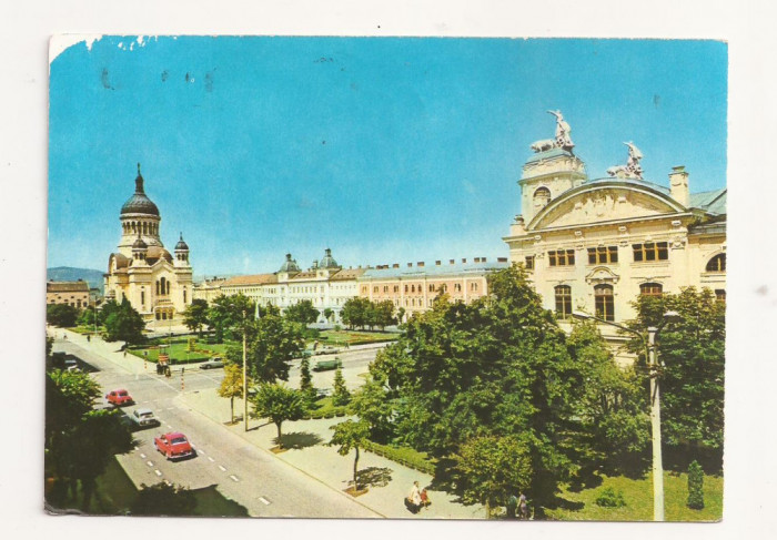 RF19 -Carte Postala- Cluj, Piata Victoriei, circulata 1972