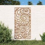 Decor perete de gradina 105x55 cm design scoici otel Corten GartenMobel Dekor, vidaXL