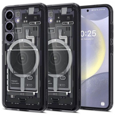 Husa MagSafe pentru Samsung Galaxy S24 S921, Spigen, Ultra Hybrid Zero One, Neagra Mata foto