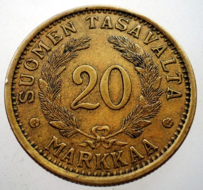 C.205 FINLANDA 20 MARKKAA 1934 foto