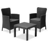 Cumpara ieftin Set mobilier de grădină pentru balcon Salvador, grafit