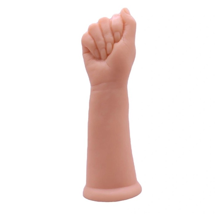 Dildo Fisting cu Ventuza, PVC, Natural, 27.1 cm