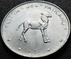 Moneda 2 LIRE - VATICAN, anul 1977 * cod 4749 = Papa PAUL VI = UNC
