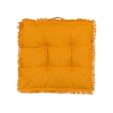 Perna pentru scaun, 45x45 cm, Galben, Bumbac, ATU-080695
