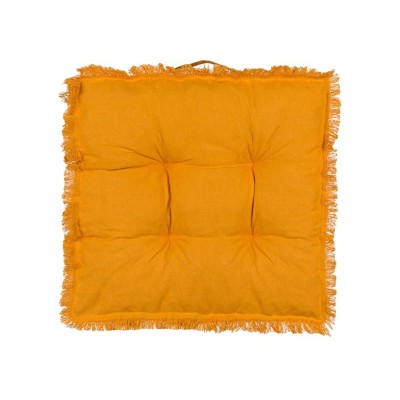 Perna pentru scaun, 45x45 cm, Galben, Bumbac, ATU-080695 foto