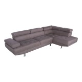 Cumpara ieftin Coltar stanga Delfie, Pako World, Gri, 260x163x72 cm
