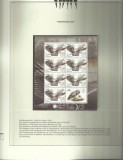 BELARUS 2005 FAUNA PASARI BUFNITE - PE CARTON DE PREZENTARE