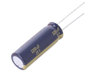 Condensator Electrolitic 2200uF 25V Low ESR THT foto