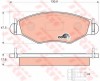 Set placute frana,frana disc PEUGEOT 206 SW (2E/K) (2002 - 2016) TRW GDB1500