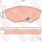 Set placute frana,frana disc PEUGEOT 206 SW (2E/K) (2002 - 2016) TRW GDB1500