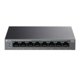 SWITCH TP-LINK, 8 porturi Gigabit (8 porturi POE+ buget total 62W), carcasa metalica &amp;quot;LS108GP&amp;quot; (timbru verde 2 lei)