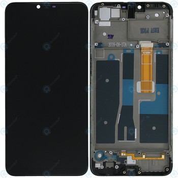 Oppo A5 AX5 (CPH1809 CPH1851) Capacul frontal al modulului de afișare + LCD + digitizer negru foto