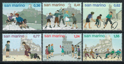 San Marino 2003 Mi 2113/18 MNH - Jocuri pentru copii foto