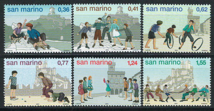 San Marino 2003 Mi 2113/18 MNH - Jocuri pentru copii