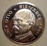 F.668 MEDALIE GERMANIA OTTO VON BISMARCK 1815 1898 ARGINT PUR PROOF 22,5mm, Europa