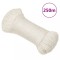 vidaXL Fr&acirc;nghie de lucru, alb, 3 mm, 250 m, polipropilenă