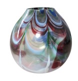 VAZA VINTAGE DIN STICLA, SUFLATĂ MANUAL