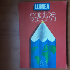 Almanah Lumea - caiet de vacanta 1984