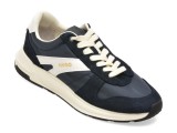 Pantofi sport HUGO bleumarin, 3605, din material textil si piele naturala