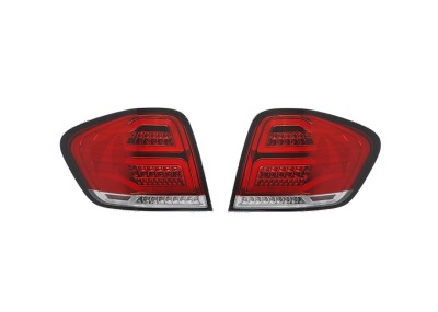 Stop spate, lampa Mercedes Clasa Ml (W164), 07.2008-11.2011, model tuning, montare spate, stanga+dreapta, LED; rosu, fumuriu, transparent; tuning; Ta foto