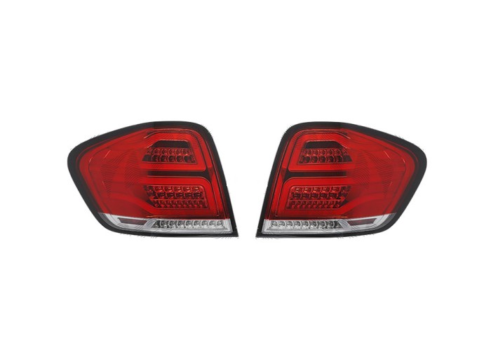 Stop spate, lampa Mercedes Clasa Ml (W164), 07.2008-11.2011, model tuning, montare spate, stanga+dreapta, LED; rosu, fumuriu, transparent; tuning; Ta