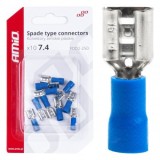Set 10 Conectori Mama Izolati 1.5-2.5mm&sup2; 15A, Albastru, 7.4mm
