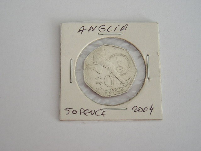 M3 C50 - Moneda foarte veche - Anglia - fifty pence omagiala - 2004