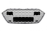 Grila bara fata Audi A7 4G Facelift 2015-2017 RS7 Design negru lucios