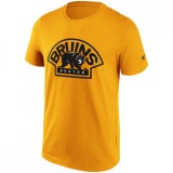 Boston Bruins tricou de bărbați Primary Logo Graphic yellow - 3XL