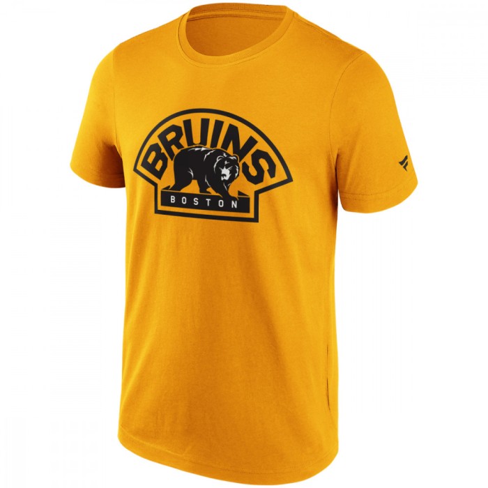 Boston Bruins tricou de bărbați Primary Logo Graphic yellow - L