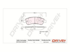 Dr!ve+ DP1010.10.0910 set placute frana,frana disc