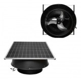 Ventilator axial de tavan 600mm cu panou solar 12000m3/h Breckner Germany