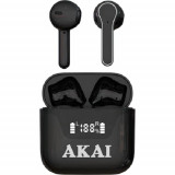 Casti audio AKAI BTJ-101, true wireless, Bluetooth 5.0, negru