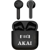 Casti audio AKAI BTJ-101, true wireless, Bluetooth 5.0, negru