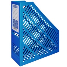 Suport Vertical din Plastic NEBO, Albastru, Dimensiuni 288x84x247 mm, Suport Documente, Suport Documente Albastru, Suport Documente din Plastic, Supor foto