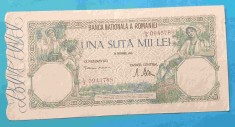 Bancnota veche - 100000 Lei Decembrie 1946 - 100.000 Lei - UNA SUTA MII Lei foto