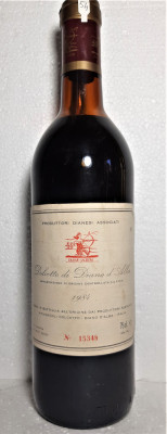 B 54 - RARITATE VIN DOLCETTO DI DIANA D&amp;#039;ALBA, cl 75 gr 12 recoltare 1984 foto