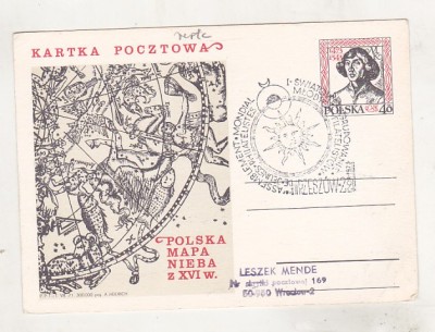 bnk ip Polonia - harta Poloniei sec XVI - stampila ocazionala 1973 foto