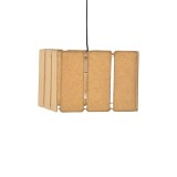 Cumpara ieftin Lustra Boxfo maro din hartie presata si fier 32x32x123 cm
