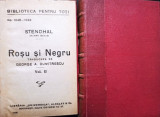 Stendhal - Rosu si negru, 2 vol.