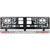 Set 2 bucati, suport numar inmatriculare argintiu VW GTI, Autohelix MSA