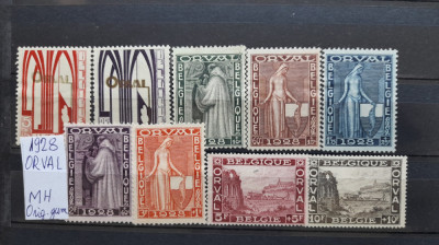 1928-Belgia-Orval-Compl.set-MH-Mi=170Eur foto