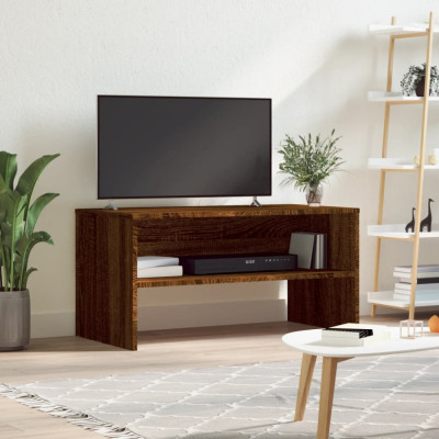 Comoda TV, stejar maro, 80x40x40 cm, lemn prelucrat GartenMobel Dekor foto