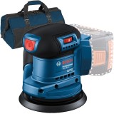Bosch GEX 185-LI + 1619BZ0100 - Slefuitor cu excentric 125 mm + Geanta textila