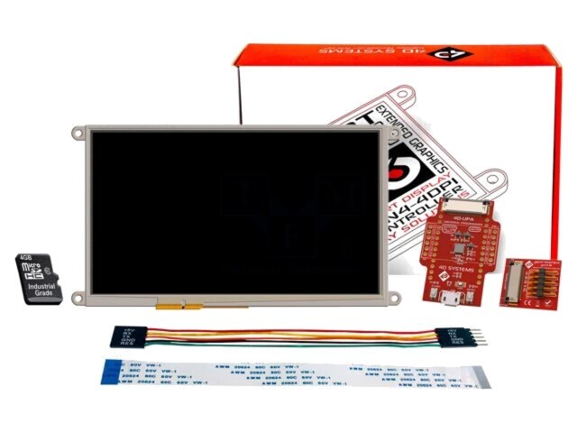 Afișaj TFT 9&quot; 800x480 32kBRAM 475cd/m2 4D Systems - DIABLO16 FFC/FPC