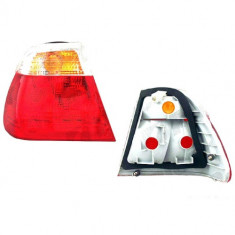 Stop spate lampa Bmw Seria 3 E46 SEDAN 06.1998-09.2001 BestAutoVest partea stanga, partea exterioara, fara suport becuri, rosu-alb